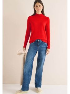 Cecil Sweter w kolorze czerwonym rozmiar: M. Czerwone swetry oversize Cecil, m, bez wzorów, z bawełny, bez ramiączek. Za 166,10 zł.