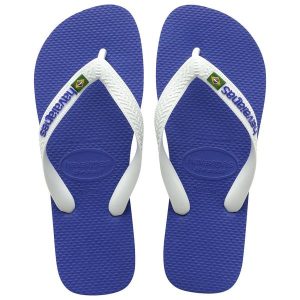 Klapki Havaianas Model 4110850 Kolor Niebieski. Niebieskie klapki Havaianas, bez wzorów, z gumy, bez obcasa. Za 148,80 zł.
