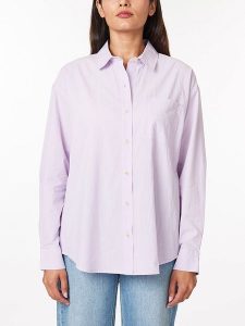 Scotch & Soda Koszula w kolorze fioletowym rozmiar: M. Różowe koszule Scotch & Soda, m, bez wzorów, z bawełny, bez kołnierzyka, bez ramiączek. Za 96,60 zł.