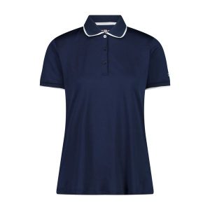 Damska koszulka polo CMP. Niebieskie bluzki CMP, bez wzorów, bez kołnierzyka, bez ramiączek. Za 139,00 zł.