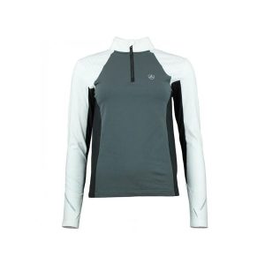 Damska koszulka 1st Skin z zamkiem błyskawicznym Peak Mountain. Białe bluzki Peak Mountain, bez wzorów, eleganckie, bez kołnierzyka, bez ramiączek. W wyprzedaży za 170,00 zł.