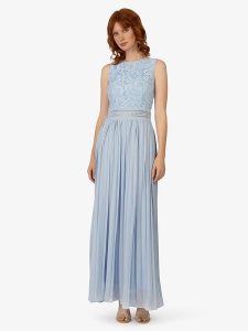 APART Sukienka w kolorze błękitnym rozmiar: 38. Niebieskie sukienki Apart, na co dzień, bez wzorów, z bawełny, bez kołnierzyka, bez ramiączek, maxi, proste. Za 441,45 zł.