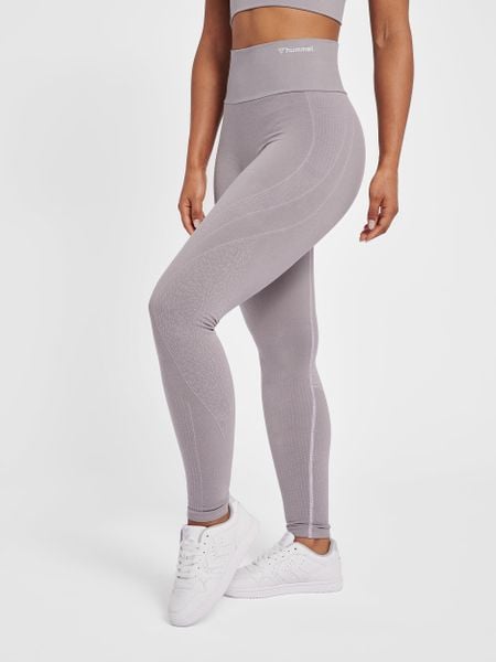 Legginsy damskie Hummel MT Flow. Szare legginsy Hummel, bez wzorów, z dzianiny. Za 190,00 zł.