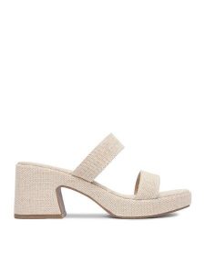 DeeZee Klapki CEO-YLD-H9004 Beżowy. Brązowe klapki DeeZee, bez wzorów, z materiału, bez obcasa. Za 139,99 zł.