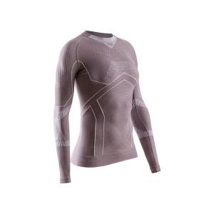 Koszulka termoaktywna damska X-Bionic Energy Accumulator Light Shirt LS Lavender. Fioletowe koszule nocne X BIONIC, bez wzorów, bez ramiączek. W wyprzedaży za 430,00 zł.