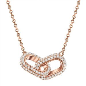 Glanzstücke München Naszyjnik srebrny srebro wysokiej próby Cyrkonia różowe złoto Naszyjniki 1 ct Damski. Czerwone naszyjniki Glanzstücke München, z cyrkonią, pozłacane. Za 319,99 zł.