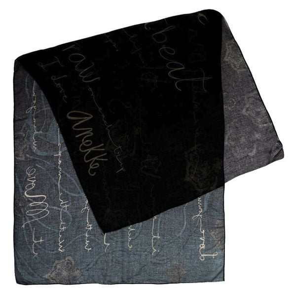 Szal damski Anekke, chusta duża lekka we wzory, czarny, 41470-041. Czarne apaszki i chusty Anekke, bez wzorów. Za 119,00 zł.