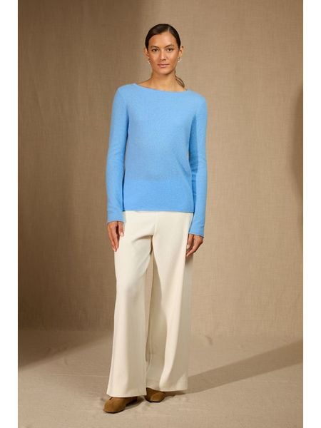 Perfect Cashmere Kaszmirowy sweter "Megan" w kolorze błękitnym rozmiar: S. Niebieskie swetry oversize Perfect Cashmere, s, bez wzorów, z kaszmiru, bez ramiączek. Za 327,10 zł.