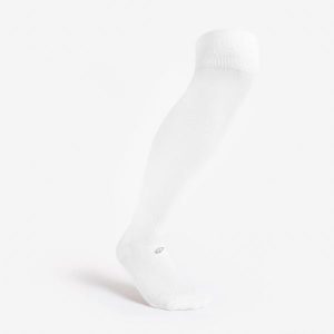 Skarpety piłkarskie Kipsta Essential Club. Białe skarpetki KIPSTA, bez wzorów, z elastanu. Za 14,99 zł.