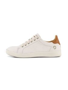 TRAVELIN' Skórzane sneakersy "Metz" w kolorze kremowym rozmiar: 42. Brązowe trampki Travelin', bez wzorów, z nubiku, bez zapięcia. Za 333,81 zł.