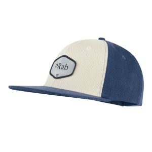 Czapka z daszkiem bawełniana Rab Axion Badge Cap. Niebieskie czapki RAB, bez wzorów, z bawełny, sportowe. Za 124,99 zł.