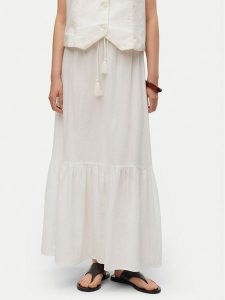 Vero Moda Spódnica maxi Pretty 10311167 Biały Regular Fit. Białe spódnice Vero Moda, xs, bez wzorów, z bawełny, maxi. Za 109,99 zł.
