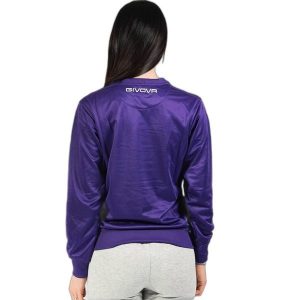 Sweter z okrągłym dekoltem Givova. Fioletowe swetry klasyczne Givova, na zimę, bez kołnierzyka. Za 175,99 zł.