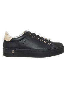Patrizia Pepe Skórzane sneakersy w kolorze czarnym rozmiar: 39. Czarne trampki Patrizia Pepe, bez wzorów, bez zapięcia. Za 299,37 zł.