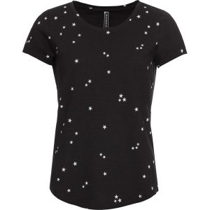 Bawełniany T-shirt. Czarne golfy bonprix, s, bez wzorów, z bawełny, bez kołnierzyka, bez ramiączek. Za 39,99 zł.