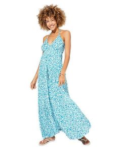 Ipanima Sukienka w kolorze niebieskim rozmiar: 34-40. Niebieskie sukienki Ipanima, na co dzień, bez wzorów, z wiskozy, bez kołnierzyka, bez ramiączek, maxi, proste. Za 100,99 zł.