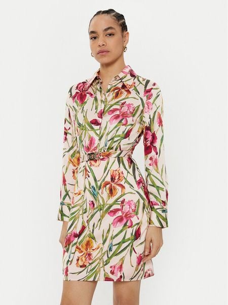 Marciano Guess Sukienka koszulowa 5RGK40 9917Z Kolorowy Regular Fit. Sukienki Marciano Guess, z aplikacjami, z syntetyku, bez kołnierzyka, bez ramiączek, koszulowe. Za 699,99 zł.