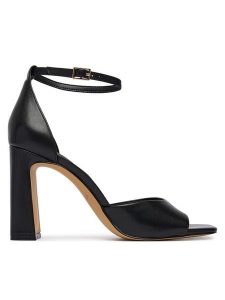 Aldo Sandały Florianna 007 14344610 Czarny. Czarne sandały ALDO, bez wzorów, ze skóry, bez obcasa, na słupku, bez zapięcia. Za 409,99 zł.