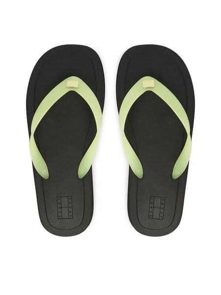 Tommy Jeans Japonki Tjw Cleated Jelly Summer Sandal EN0EN02954 Zielony. Zielone klapki Tommy Jeans, bez wzorów, z jeansu, bez obcasa. Za 209,99 zł.