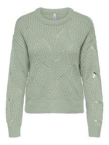 ONLY Sweter w kolorze miętowym rozmiar: S. Zielone swetry oversize ONLY, s, bez wzorów, ze splotem, bez ramiączek. Za 105,88 zł.