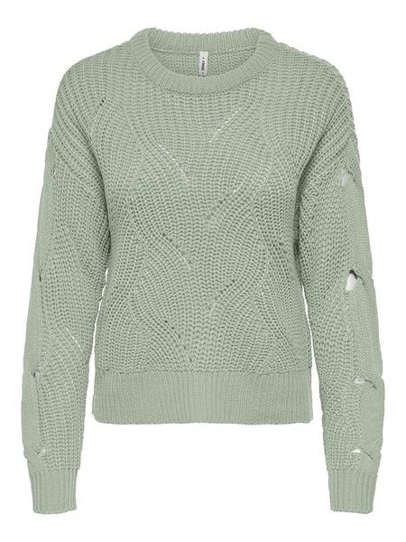 ONLY Sweter w kolorze miętowym rozmiar: S. Zielone swetry oversize ONLY, s, bez wzorów, ze splotem, bez ramiączek. Za 74,81 zł.