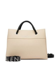 Valentino Torebka Alexia Summer VBSA0D02 Kremowy. Białe torebki klasyczne Valentino, bez wzorów, ze skóry, bez dodatków. Za 450,99 zł.