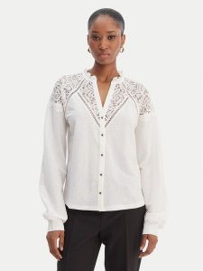 Morgan Koszula 261-TNICOLE Biały Regular Fit. Białe koszule Morgan, s, bez wzorów, z syntetyku, bez kołnierzyka, bez ramiączek. Za 239,99 zł.