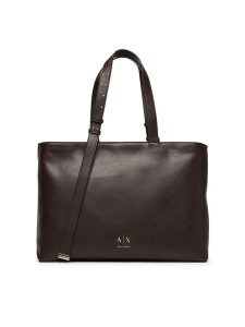 Armani Exchange Torebka XW002988 AF19902 U6032 Brązowy ciemny. Brązowe shopper bag Armani Exchange, bez wzorów, ze skóry, bez dodatków. Za 729,99 zł.
