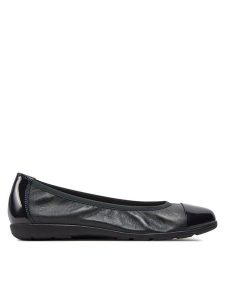 Caprice Baleriny 9-22152-42 Granatowy. Niebieskie balerinki Caprice, bez wzorów, ze skóry, bez obcasa, bez zapięcia. Za 149,99 zł.