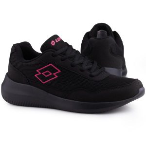 Buty damskie sportowe do biegania Lotto CONNECT OC. Czarne buty sportowe Lotto, bez wzorów, bez zapięcia, do biegania. Za 129,00 zł.