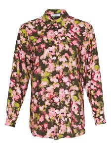 MOSS COPENHAGEN Koszula "Electa" ze wzorem rozmiar: XS/S. Zielone koszule Moss Copenhagen, s, bez wzorów, z wiskozy, bez kołnierzyka, bez ramiączek. Za 155,95 zł.