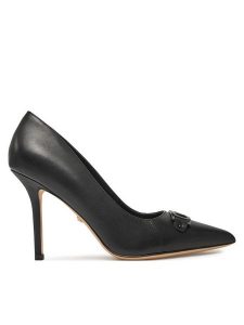 Marciano Guess Szpilki 5RGZ14 7103A Czarny. Czarne szpilki Marciano Guess, z aplikacjami, ze skóry, bez obcasa. Za 669,99 zł.