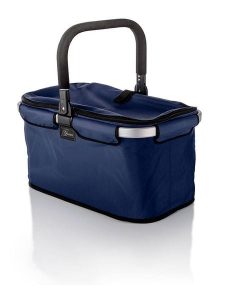 Genius Kosz "Falko" w kolorze granatowym na zakupy - 48 x 27 x 28 cm rozmiar: onesize. Niebieskie shopper bag Genius, bez wzorów, z materiału, bez dodatków. Za 134,85 zł.