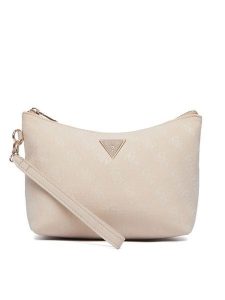 Guess Kosmetyczka PW7581 P6374 Beżowy. Brązowe torebki klasyczne Guess, z aplikacjami, z materiału, bez dodatków. Za 264,99 zł.