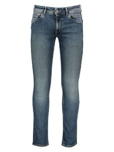 Pepe Jeans Dżinsy - Slim fit - w kolorze niebieskim rozmiar: W32/L32. Niebieskie jeansy Pepe Jeans, z aplikacjami, z jeansu. Za 259,95 zł.