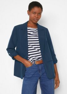 Żakiet oversize. Czarne marynarki i żakiety bonprix, bez wzorów, klasyczne. Za 169,99 zł.