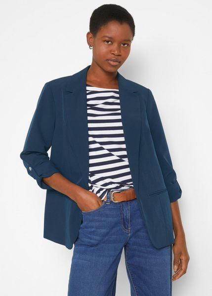 Żakiet oversize. Czarne marynarki i żakiety bonprix, bez wzorów, klasyczne. Za 169,99 zł.