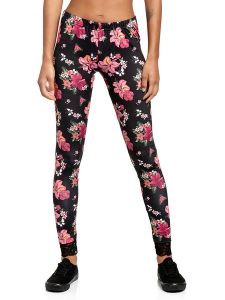 Pussy Deluxe Legginsy "Hawaii" w kolorze czarno-różowym rozmiar: XXL. Czarne legginsy Pussy Deluxe, bez wzorów, z koronki. Za 57,06 zł.