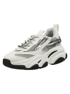 Steve Madden Sneakersy w kolorze srebrno-białym rozmiar: 39. Białe trampki Steve Madden, bez wzorów, z materiału, bez zapięcia. Za 217,99 zł.