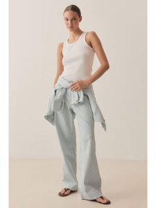 Blue Fire Dżinsy "Judy" - Wide leg - w kolorze błękitnym rozmiar: W27/L32. Niebieskie jeansy Blue Fire, bez wzorów, z podwyższonym stanem. Za 248,95 zł.