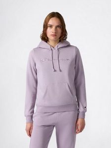 Champion Bluza w kolorze fioletowym rozmiar: M. Różowe bluzy Champion, m, bez wzorów, z bawełny, z kapturem. Za 180,06 zł.