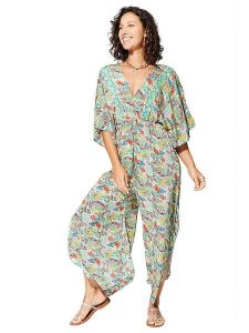 Ipanima Kombinezon w kolorze zielonym ze wzorem rozmiar: 34-40. Zielone kombinezony Ipanima, bez wzorów, z asymetrycznym kołnierzem, bez ramiączek. Za 78,99 zł.