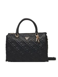 Guess Torebka Adelasia HWQL96 58060 Czarny. Czarne torebki klasyczne Guess, z aplikacjami, ze skóry, bez dodatków. Za 539,99 zł.