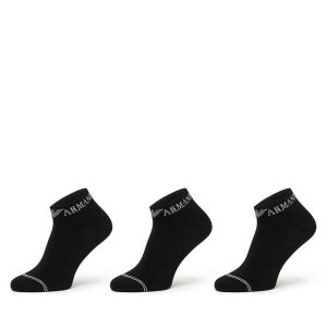 Skarpety krótkie Emporio Armani Underwear. Czarne skarpetki Emporio Armani Underwear, bez wzorów. Za 109,99 zł.