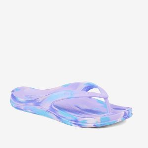 Damskie klapki Coqui. Fioletowe klapki Coqui, bez wzorów, bez obcasa. Za 135,99 zł.