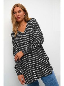 Kaffe Tunika w kolorze czarnym rozmiar: 34. Czarne tuniki Kaffe, na imprezę, s, bez wzorów, z wiskozy, klasyczne, bez kołnierzyka, bez ramiączek. Za 73,93 zł.