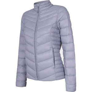 4F Kurtka pikowana w kolorze fioletowym rozmiar: S. Różowe kurtki 4f, s, bez wzorów, bez kaptura. Za 233,95 zł.