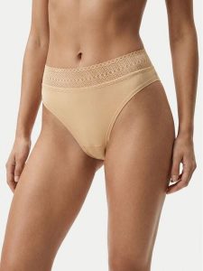 Ysabel Mora Stringi 19493 Beżowy jasny. Brązowe stringi ysabel mora, bez wzorów, z syntetyku. Za 59,99 zł.