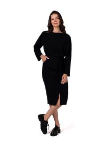 Be Wear Sukienka w kolorze czarnym rozmiar: XL. Czarne sukienki Be Wear, xl, bez wzorów, z tkaniny, bez kołnierzyka, bez ramiączek, midi. Za 104,64 zł.