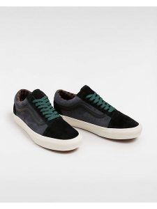Vans Skórzane sneakersy w kolorze czarno-granatowym rozmiar: 36,5. Czarne trampki Vans, bez wzorów, bez zapięcia. Za 217,99 zł.